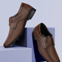 Paragon Men Leather Lace-Ups Formal Derbys-image-42