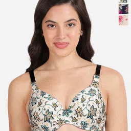 shyaway Pack Of 3 Floral Bra Medium Coverage Underwired Lightly Padded Bra-picture-6