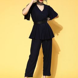 KALINI women navy blue Basic Jumpsuit-image-29