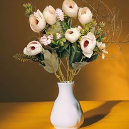 ARTSY Cream-Coloured 1 Pieces Peony Artificial Flower-image-23