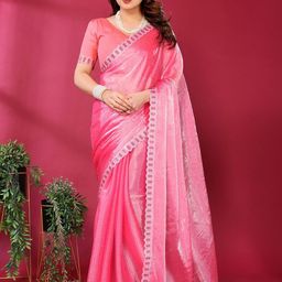 Moda Rapido Moda Rapido Stunning Jimmy Choo Saree with Diamond Embroidery & Designer Lace-image-70