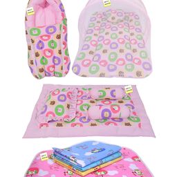 Kwitchy New Born Baby Bedding Set Sleeping Essential Combo Pack - Pink-10