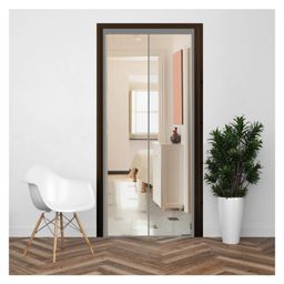 Evafly Mosquito Net for Door Fiberglass Magnetic Curtain Auto Closing Insect Screen for All Door Types with Self Adhesive Hook Tape(195X105cm,Grey)-image-96