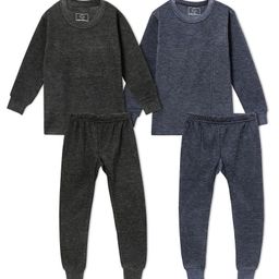 The Boo Boo Club Pack Of 2 Full Sleeves Solid Thermal Wear Sets - Black & Blue-picture-10