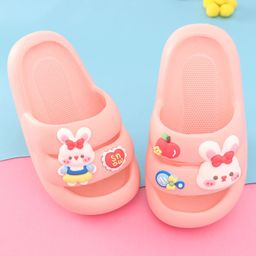 Oh! Pair Slip On Clogs with Reindeer Appliques - Pink-picture-25