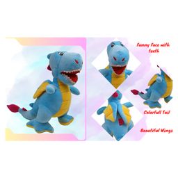 NatkhatDino With Wings-Blue Dino - Length 40 cm-0