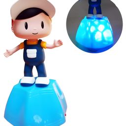NEGOCIO Musical Toys for Kids Dancing Boy 360 Degree Rotating Light & Sound Toy with Bump and Go Action- PACK OF 1- COLOR MAY VARY-10