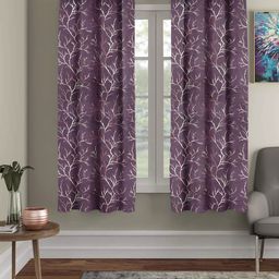 RRC Premium Polyester Blackout Curtains For Window 100% Light Blocking Wine-image-9
