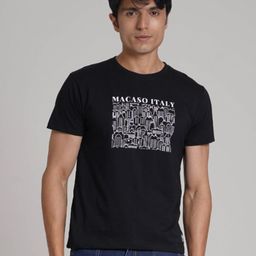 Macaso Italy Men Graphic Printed Round Neck Cotton T-shirt-image-33