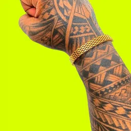 Dynamic Retail Global Men Gold-Plated Stainless Steel Link Bracelet-45