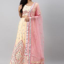 Fusionic Embellished Semi-Stitched Lehenga & Blouse With Dupatta-46