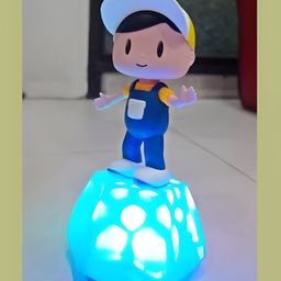 NEGOCIO Musical Toys for Kids Dancing Boy 360 Degree Rotating Light & Sound Toy with Bump and Go Action- PACK OF 1- COLOR MAY VARY image 5