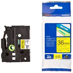 BROTHER Tape, Black On Yellow, 36Mm W, 8M L, TZE-661-47