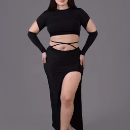 Keepfit Women 4 Pcs Padded Plus Size Bikni Swimwear Cover up Set-image-89