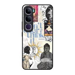 QRIOH Unisex Typography Printed Vivo Y300 5G Glass Back Case-15