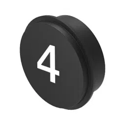 EAO KEYPAD INSERT, SYMBOL 4, BLK/WHT, 09-0S12.C0000237-96