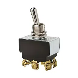 IDEAL TOGGLE SWITCH, DPDT, 20A, 125VAC, PANEL, 774016-4