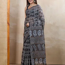 SHANVIKA Floral Pure Cotton Saree-image-19