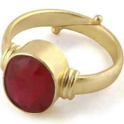 GenZcomplex Gold-Plated Brass Finger Ring-image-88