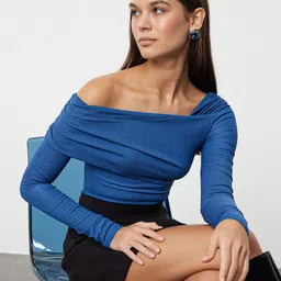 Trendyol Off-Shoulder Bardot Crop Top-image-89