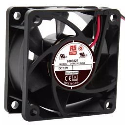 RS PRO Axial Fan 12 V DC 39.1 m³/h 2.8 W 230 mA Max 60x60x25 mm, 6688827-14