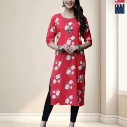 HERE&NOW Selection Of 2 Floral Printed Straight Kurta-image-68