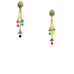 ZURIKRISHA Gold Plated Artificial Beads Beaded Contemporary Drop Earrings-picture-40