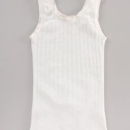 Kanvin Cotton Knit Sleeveless Thermal Vest Striped - Offwhite-picture-12