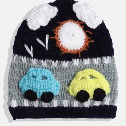 MayRa Knits Hand Knitted Car Detail Cap - Blue-picture-43