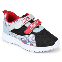 Toothless Marvel Avengers Superheroes Featuring Captain America Sneakers - Black & White-image-99