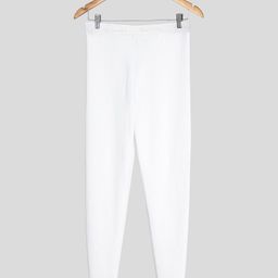 D'chica Solid Thermal Winter Wear Leggings  -  White-image-70