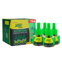 Catche Ayurvedic Mosquito Repellent Refill (Pack of 4 Refills (45ml))-15
