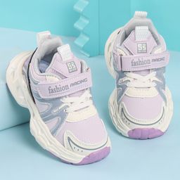 KIDLINGSS Zig Zag Design High Top Sports Shoes - Purple-image-58