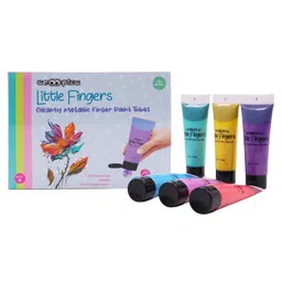 Scoobies Little Fingers Gleamy Metallic Finger paints | Set of 6-picture-26
