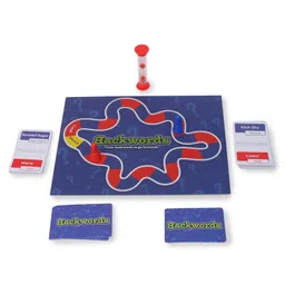 Youreka Backwords Game Fun Multicolor Word Challenge Board Game | Educational Engaging & Social | Boosts Vocabulary Spelling & Critical Thinking Skills - Navy Blue-picture-0