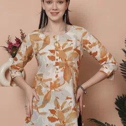 Roly Poly Women Round Neck Printed Ethnic Tunic-image-51