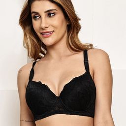 Quttos Floral Bra Full Coverage Underwired Lightly Padded-image-46