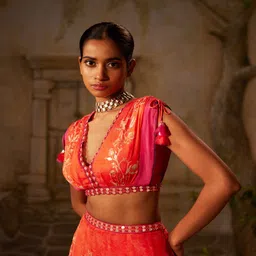 Basil leaf Embellished Made to Measure Lehenga & Blouse With Dupatta image 2