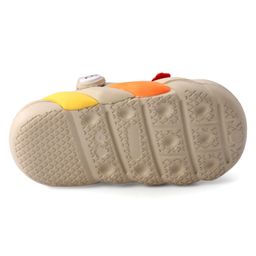 Babyoye Clogs with Strap Closure & Applique - Beige image 5