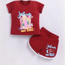 carrydreams Girls Maroon Clothing Set-picture-10