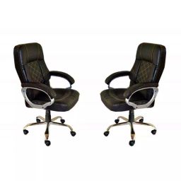 Mezonite High Back Leatherette Black Office Executive Chair (Pack of 2) KI022-image-41