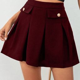 ADDYVERO High Waist A-Line Mini Skirt-image-35