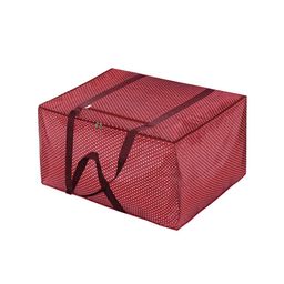Kuber Industries Set Of 2 Maroon Printed Large Size Foldable Storage Bag image 2