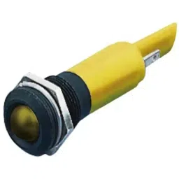 RS PRO Yellow Panel Mount Indicator, Mounting Hole Size 12 mm, Termination Type Solder Tab, IP Rating IP67, Model No 209557-10