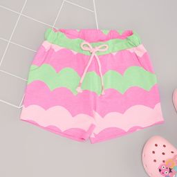Pantaloons Junior Girls Colourblocked Relaxed Fit Mid-Rise Shorts-image-14