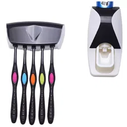 CATRON Toothpaste Dispenser With Toothbrush Holder for Washroom Bathroom-picture-46