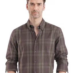RARE RABBIT Men Comfort Opaque Checked Casual Shirt-picture-42
