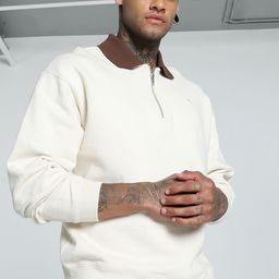 Puma MMQ Cotton Relaxed Fit Quarter-Zip Top-image-77