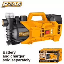 Ingco 20 V 0.2 HP Water Pump with Dual Mode Control and LED Indicator 47 L/min Flow Rate, GWPLI201801 image 2