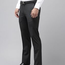 Blackberrys Men Checked Slim Fit Trousers-image-40